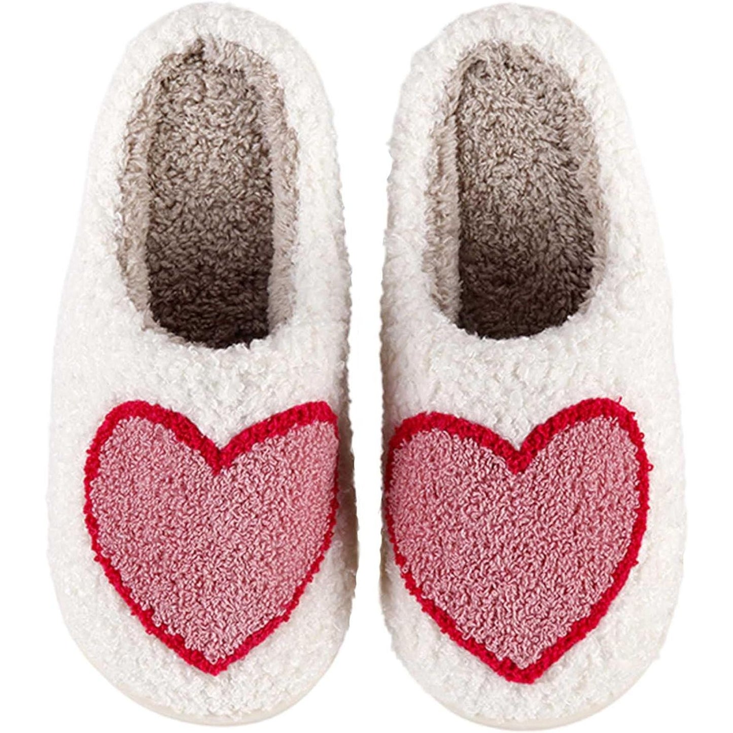 Womens Mens Slippers Retro Memory Foam Cute Cartoon Plush Fluffy Warm Fur Lined Slippers Indoor House Home Winter Shoes