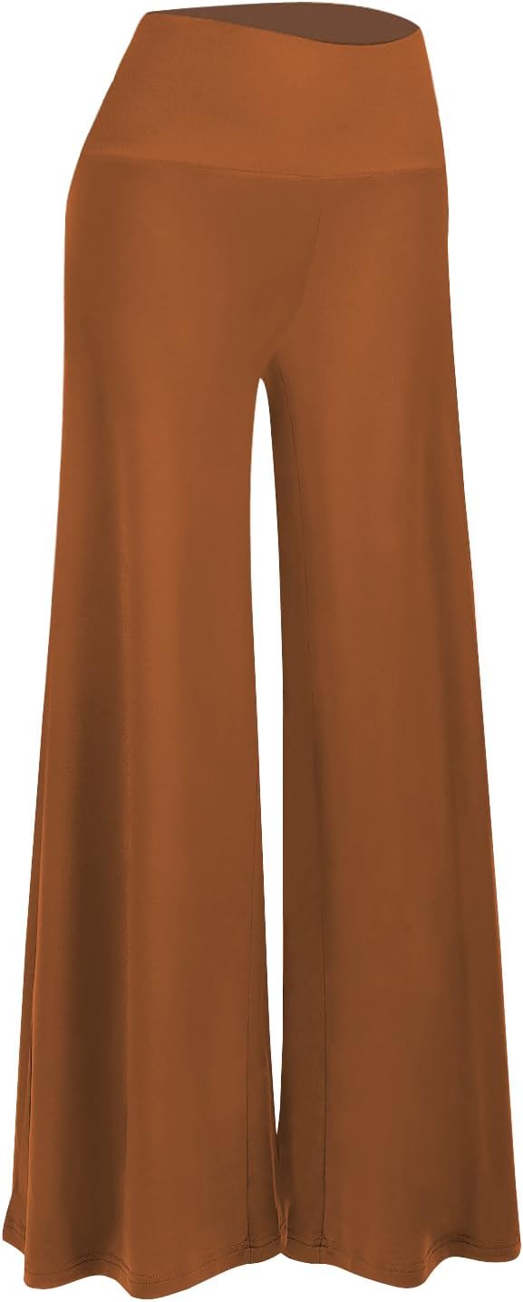 Women'S Stretchy Wide Leg Palazzo Lounge Pants Casual Comfy High Waist Palazzo Pants