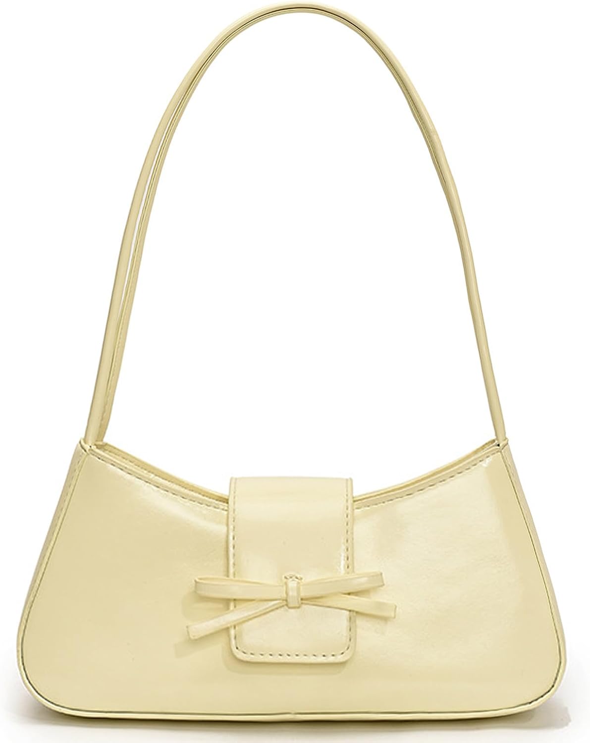 Shoulder Bags for Women Coquette Bow Purse Y2K Bag Small Cute Purses Mini Hobo Handbag Faux Leather Shoulder Purse