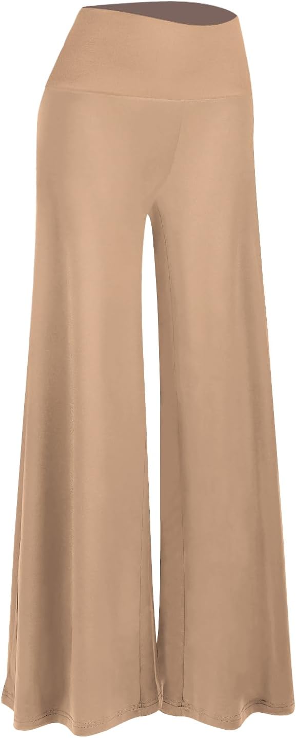 Women'S Stretchy Wide Leg Palazzo Lounge Pants Casual Comfy High Waist Palazzo Pants