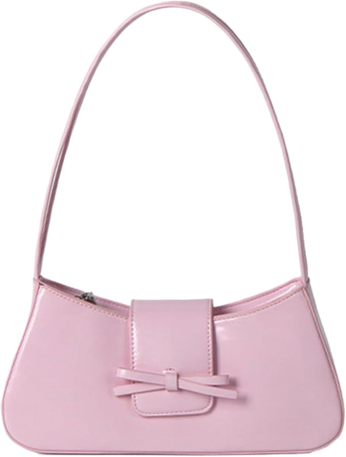 Shoulder Bags for Women Coquette Bow Purse Y2K Bag Small Cute Purses Mini Hobo Handbag Faux Leather Shoulder Purse
