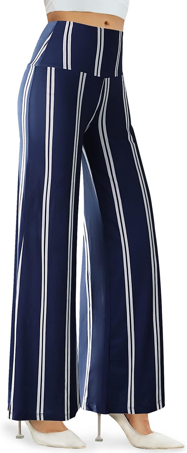 Women'S Stretchy Wide Leg Palazzo Lounge Pants Casual Comfy High Waist Palazzo Pants