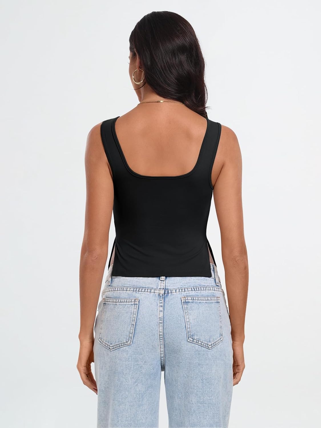 Womens Going Out Crop Tops Backless Tank Tops Summer Y2K Teen Girls Basics Cute Clothes