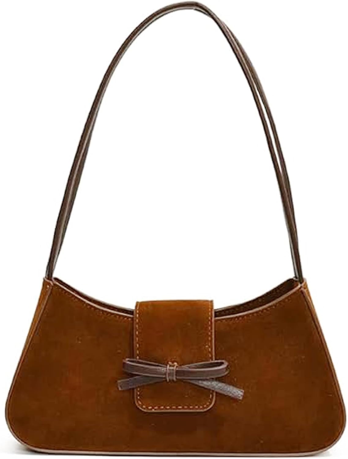 Shoulder Bags for Women Coquette Bow Purse Y2K Bag Small Cute Purses Mini Hobo Handbag Faux Leather Shoulder Purse