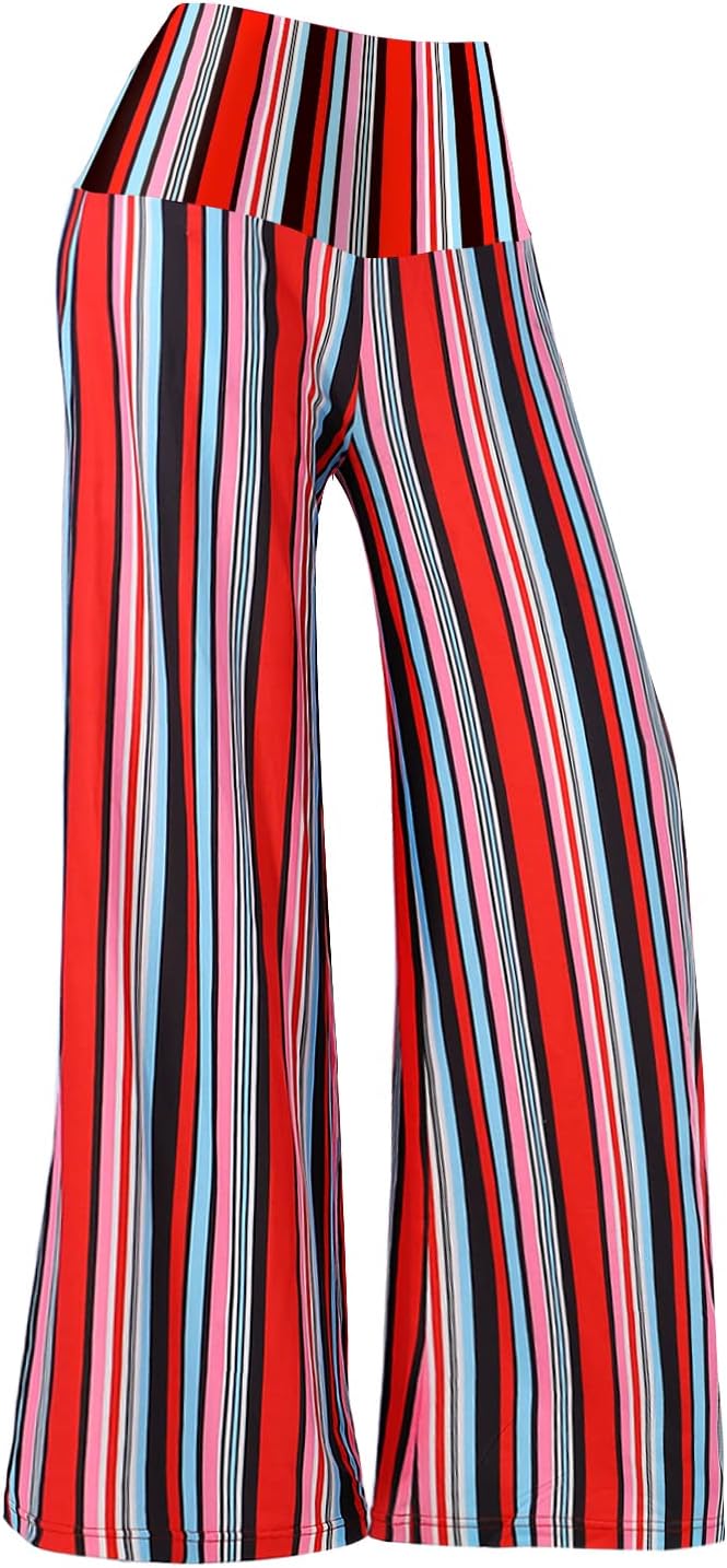 Women'S Stretchy Wide Leg Palazzo Lounge Pants Casual Comfy High Waist Palazzo Pants