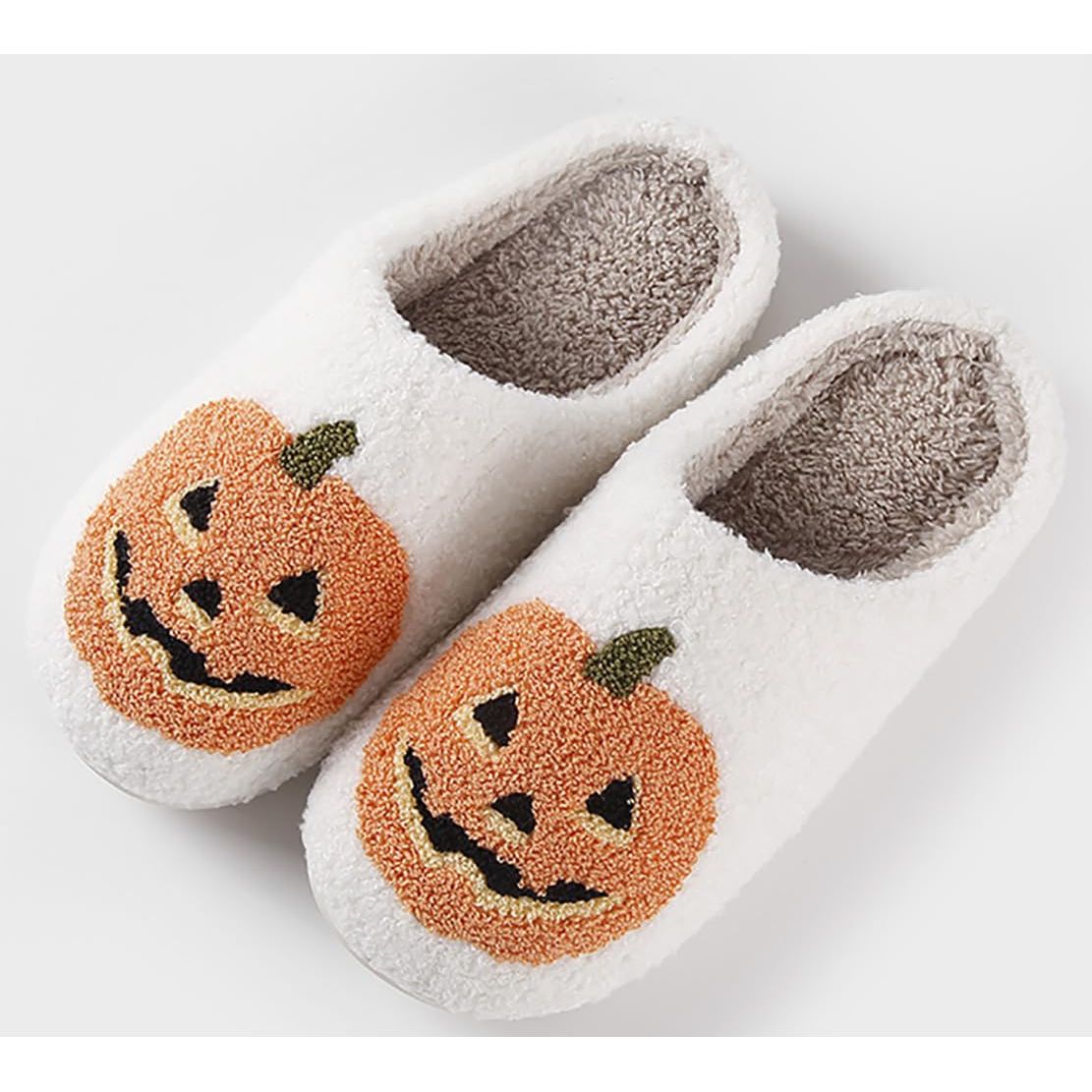 Womens Mens Slippers Retro Memory Foam Cute Cartoon Plush Fluffy Warm Fur Lined Slippers Indoor House Home Winter Shoes