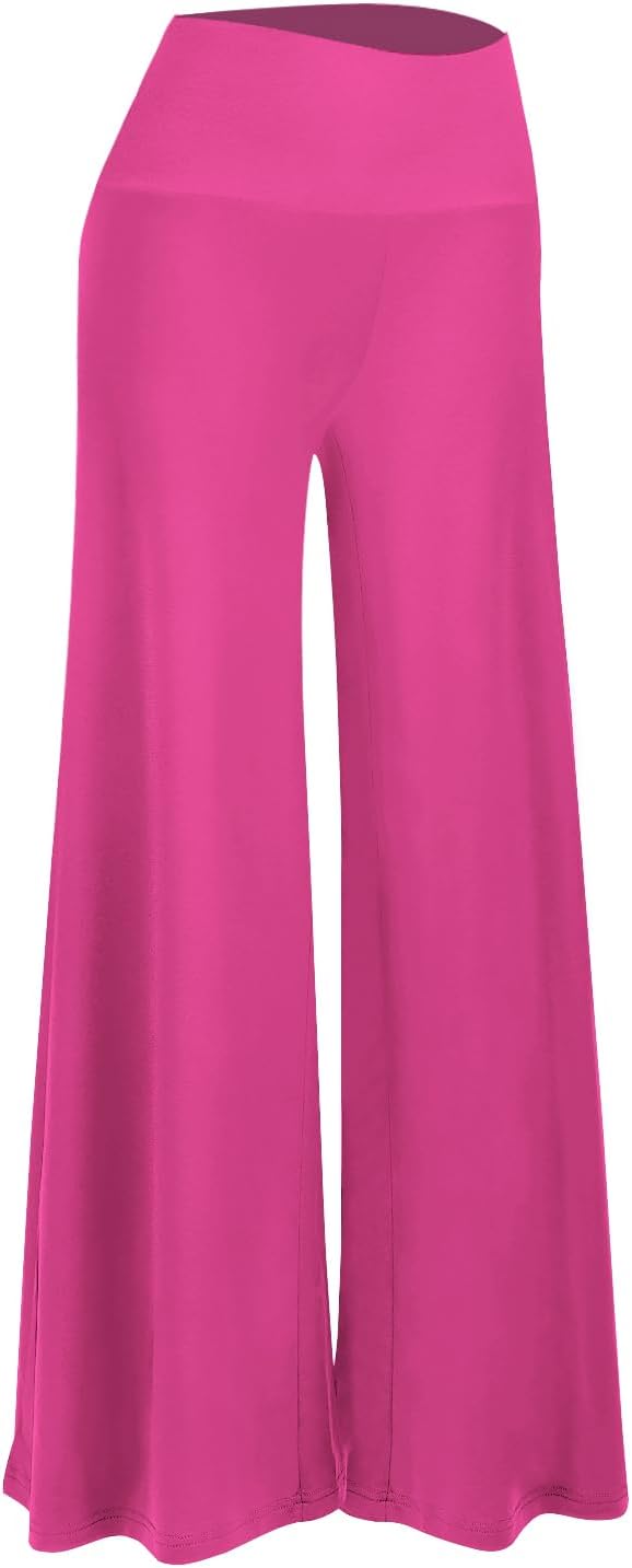 Women'S Stretchy Wide Leg Palazzo Lounge Pants Casual Comfy High Waist Palazzo Pants