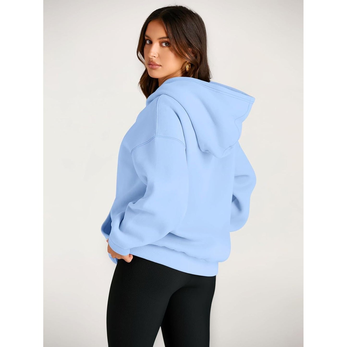 Womens Oversized Hoodies Fleece Sweatshirts Fall Fashion 2025 Pullover Sweaters Winter Clothes