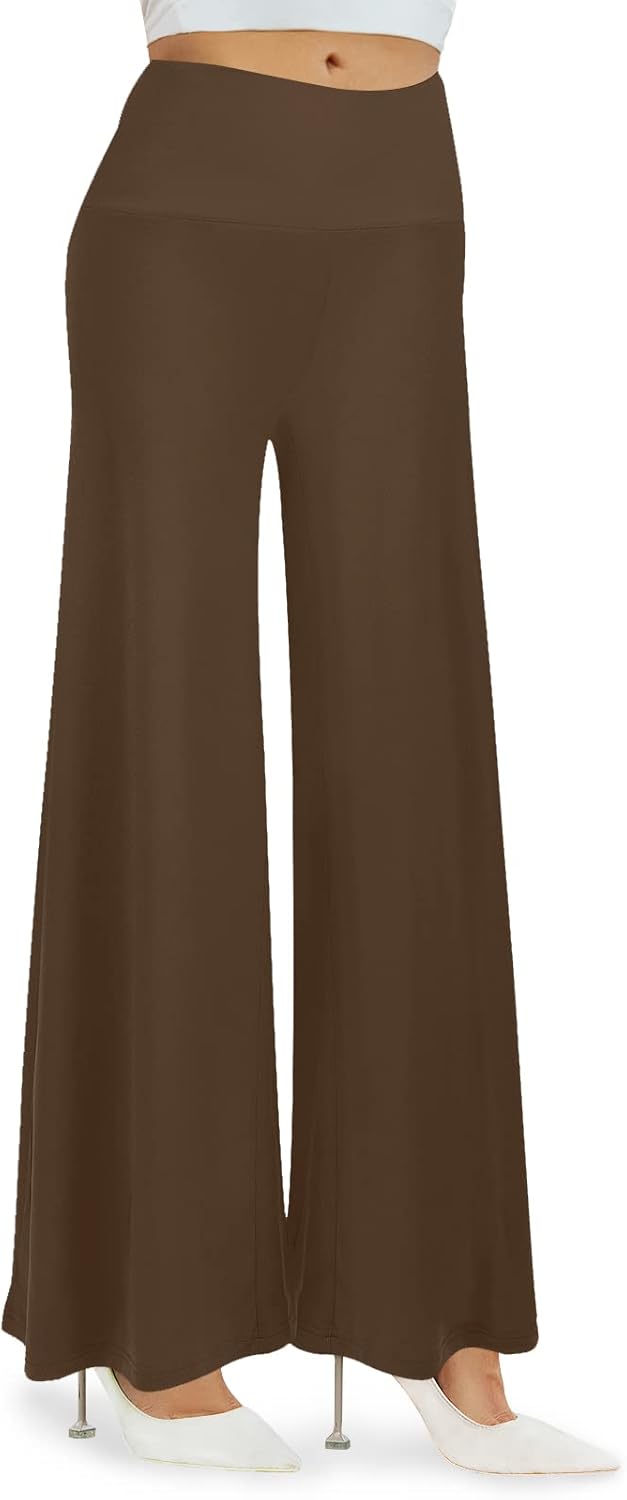 Women'S Stretchy Wide Leg Palazzo Lounge Pants Casual Comfy High Waist Palazzo Pants
