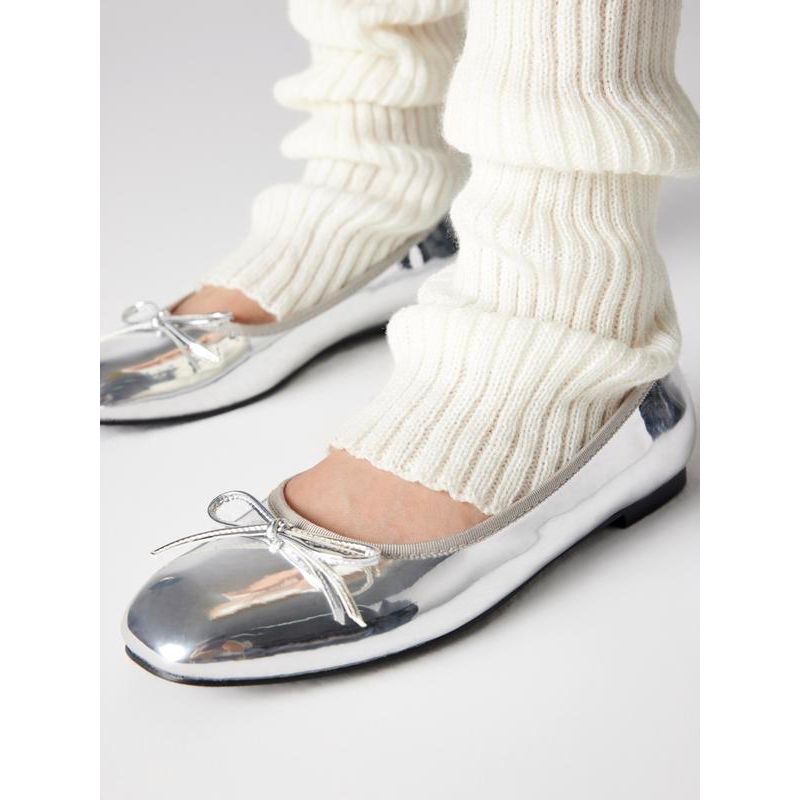 Cider Bow Decor Square Toe Ballet Mary Jane Flats, Classic Chic Ballet Flats for Daily Casual & Work #Fallfreshness