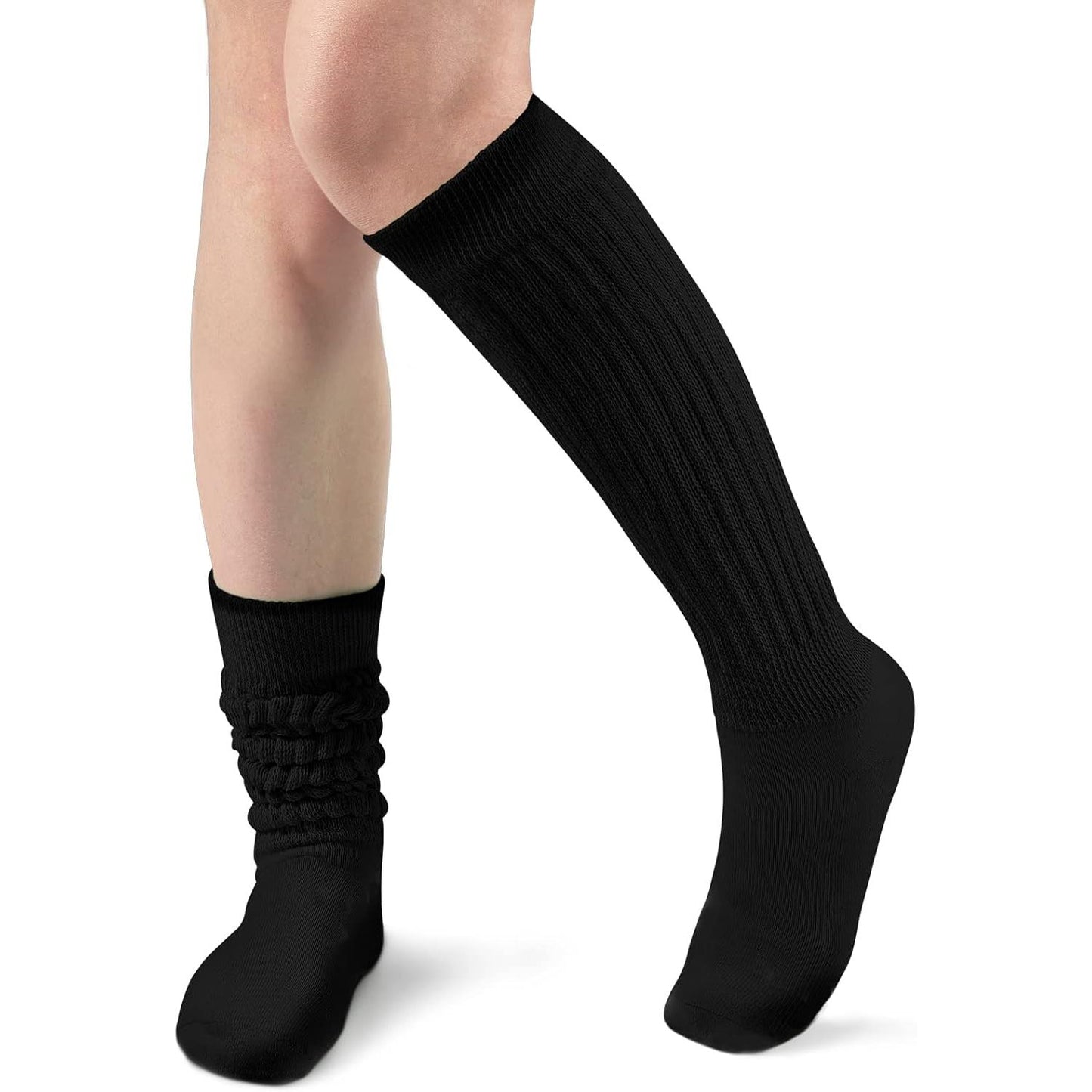 Slouch Socks Women Knit Knee High Boot Long Tube Scrunch Sock for Woman