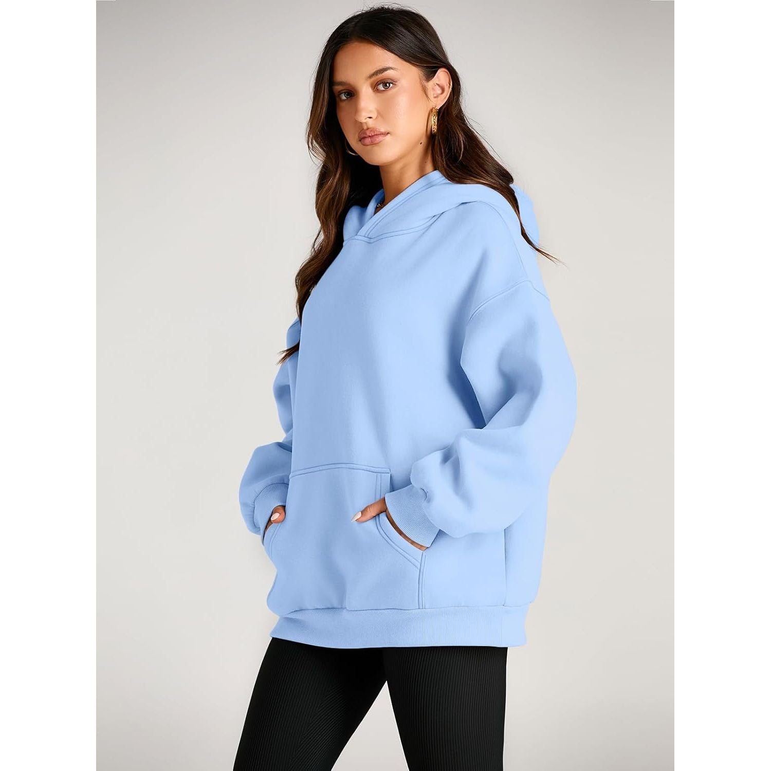 Womens Oversized Hoodies Fleece Sweatshirts Fall Fashion 2025 Pullover Sweaters Winter Clothes