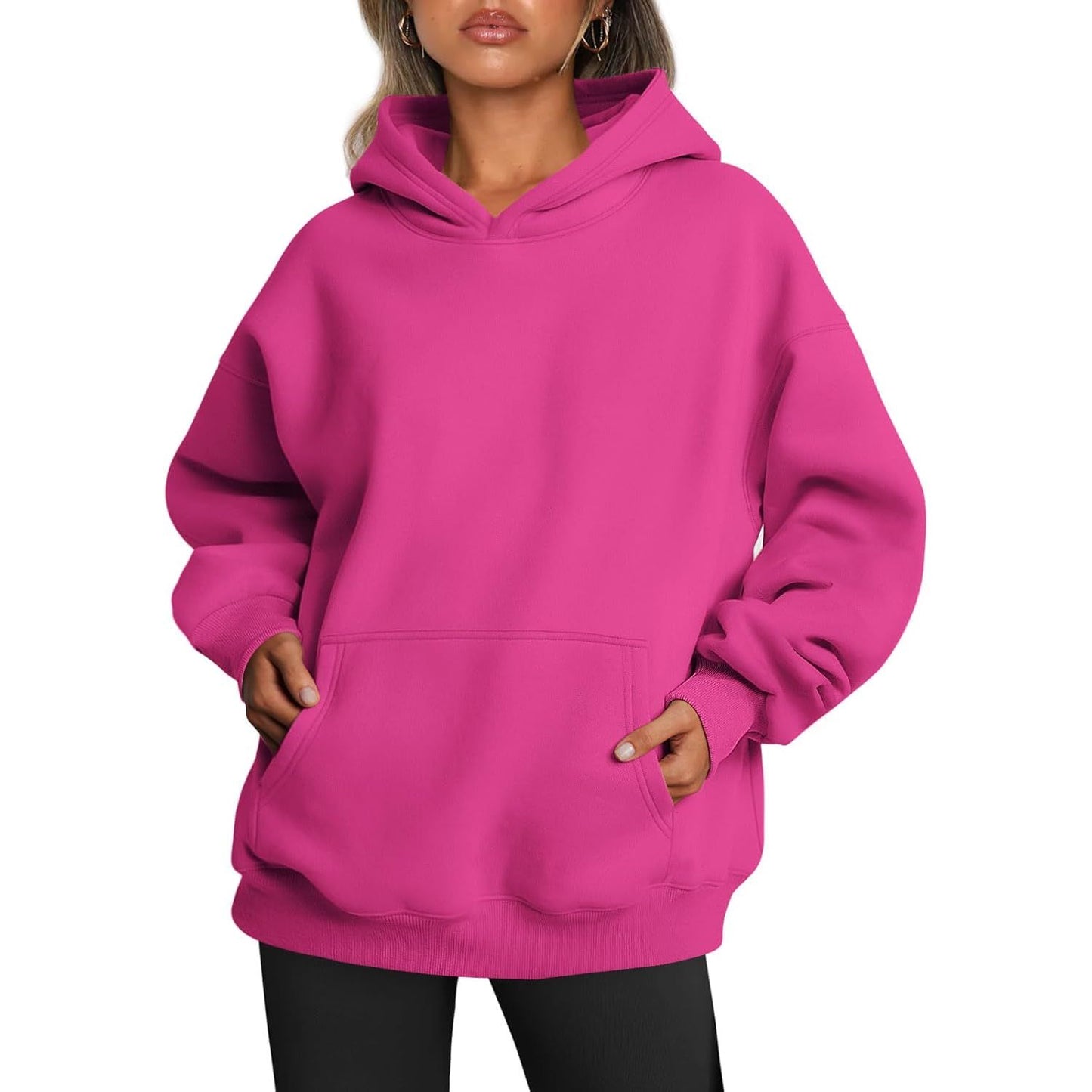 Womens Oversized Hoodies Fleece Sweatshirts Fall Fashion 2025 Pullover Sweaters Winter Clothes