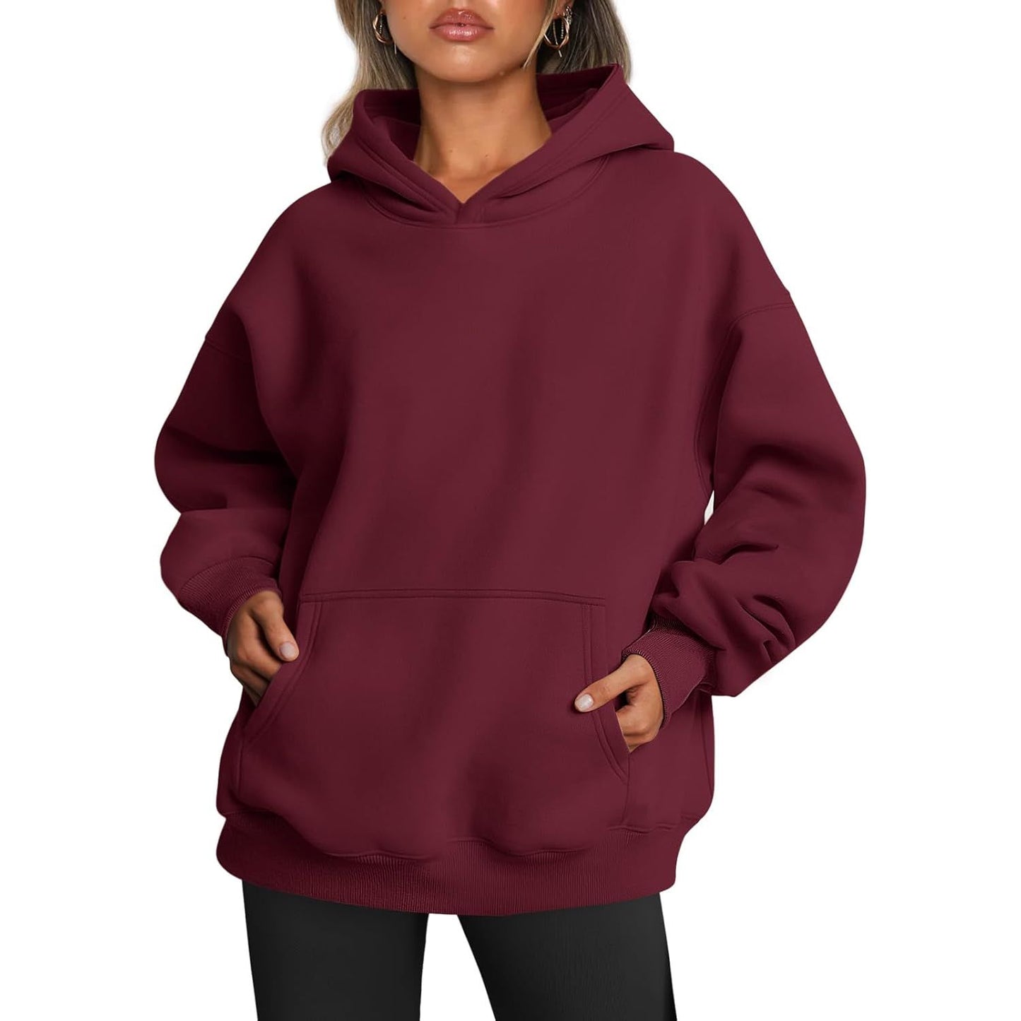 Womens Oversized Hoodies Fleece Sweatshirts Fall Fashion 2025 Pullover Sweaters Winter Clothes