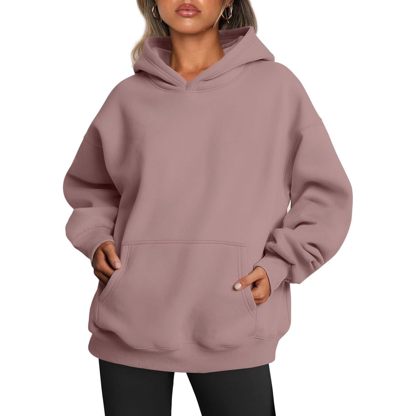 Womens Oversized Hoodies Fleece Sweatshirts Fall Fashion 2025 Pullover Sweaters Winter Clothes