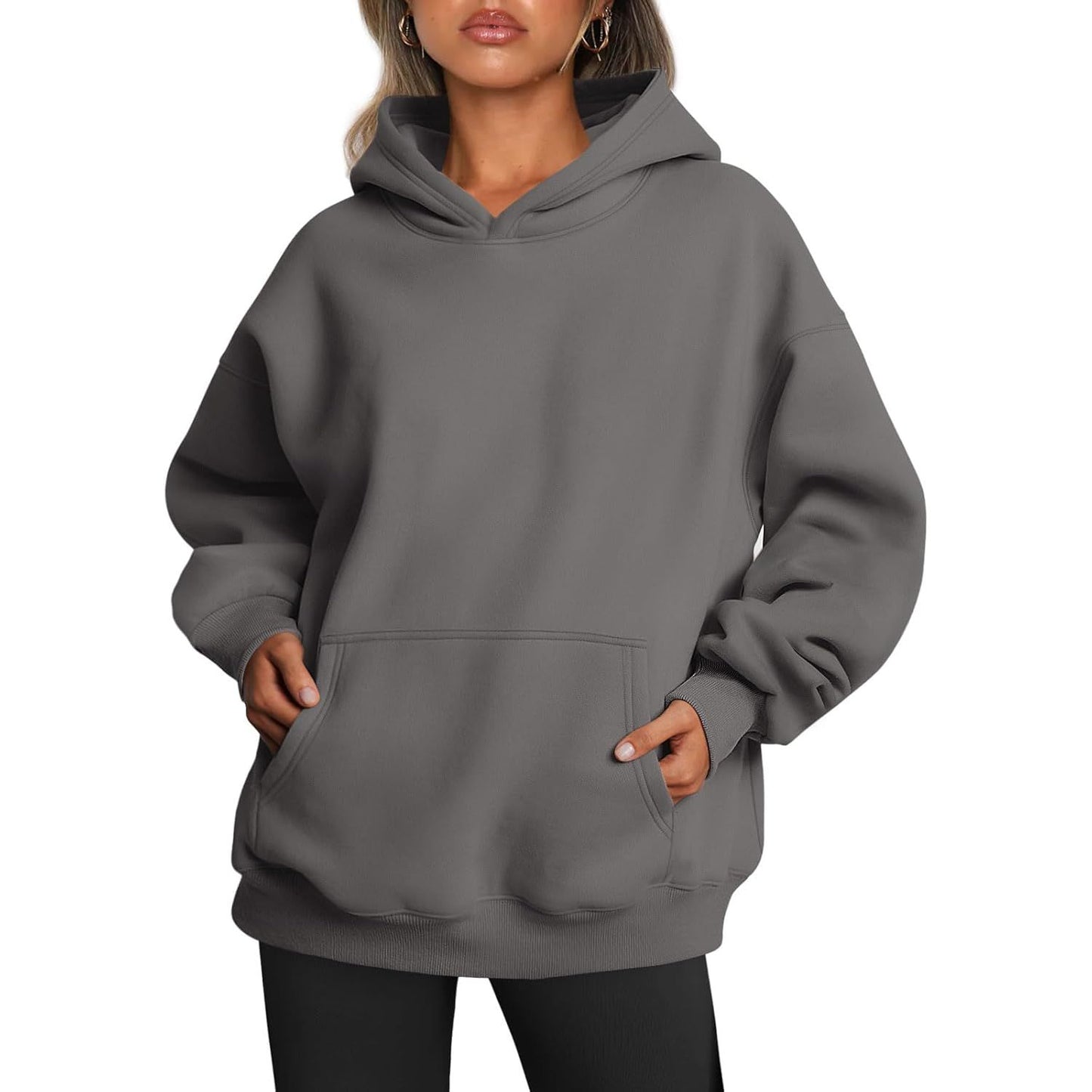 Womens Oversized Hoodies Fleece Sweatshirts Fall Fashion 2025 Pullover Sweaters Winter Clothes