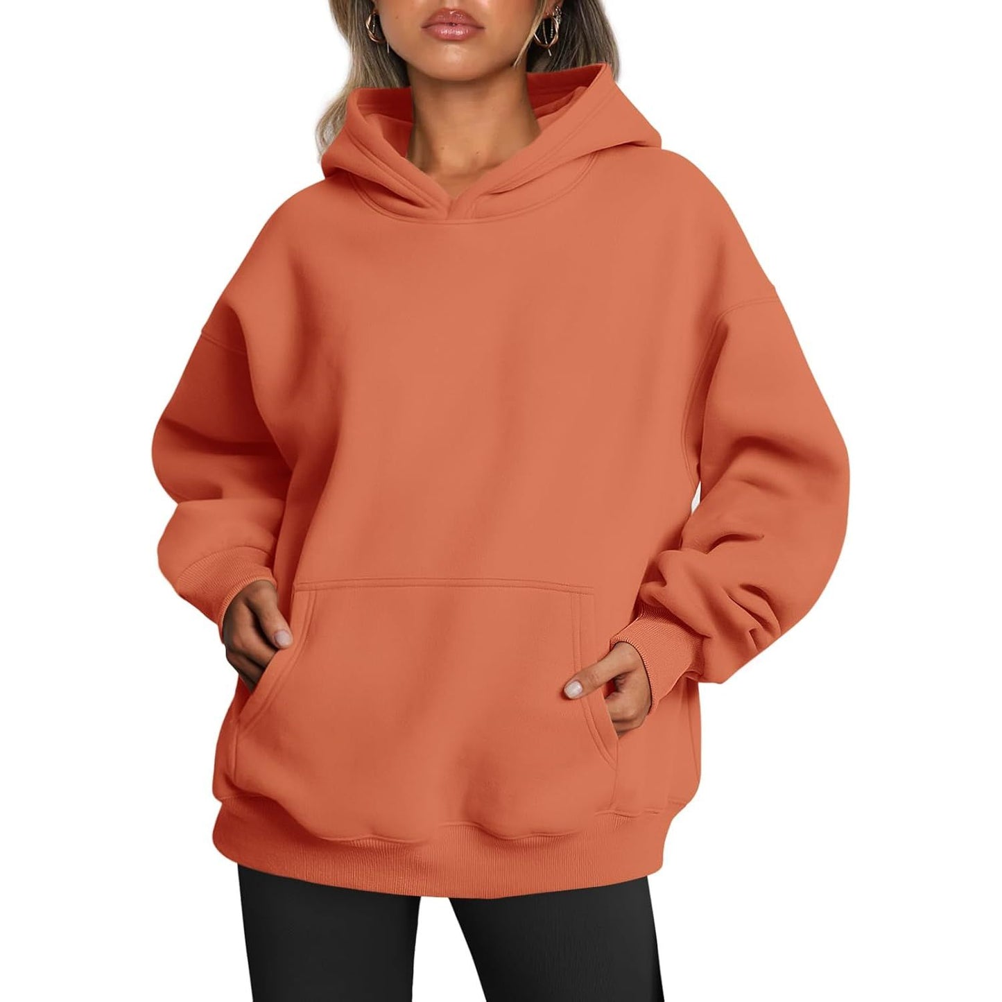 Womens Oversized Hoodies Fleece Sweatshirts Fall Fashion 2025 Pullover Sweaters Winter Clothes