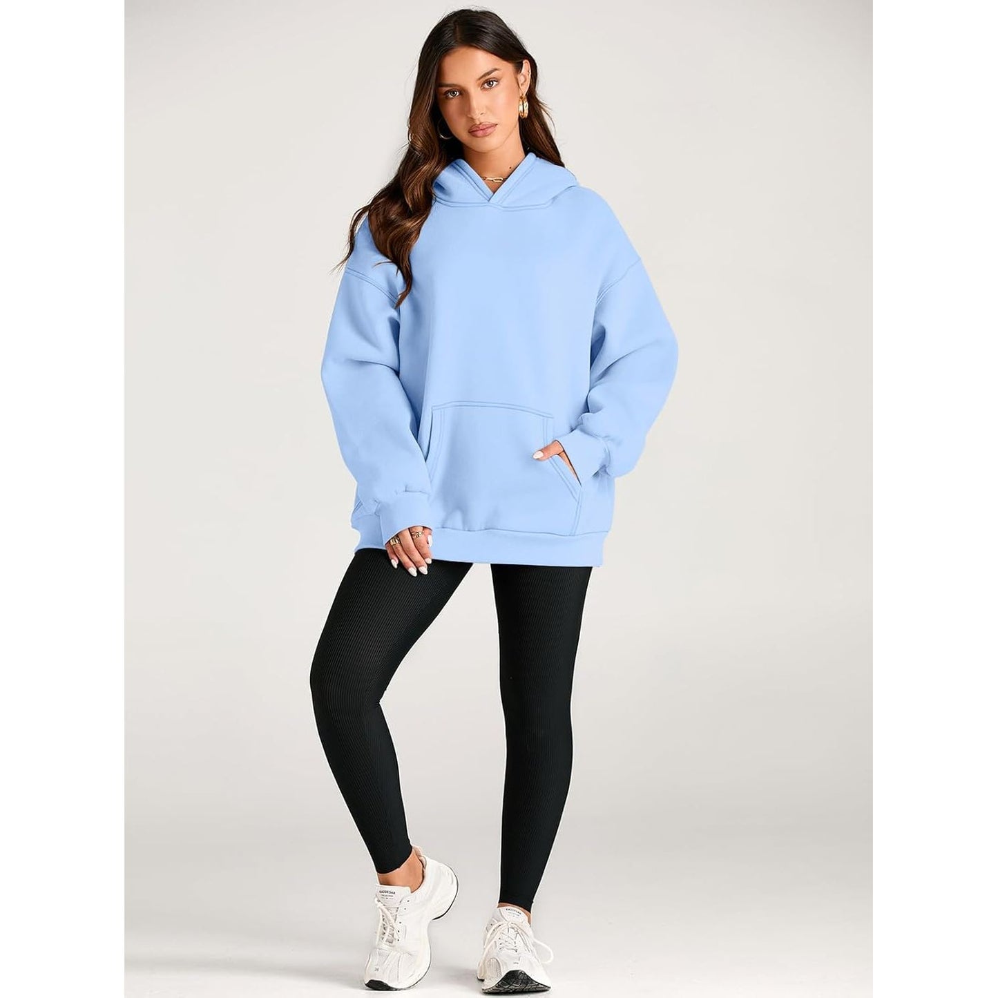 Womens Oversized Hoodies Fleece Sweatshirts Fall Fashion 2025 Pullover Sweaters Winter Clothes