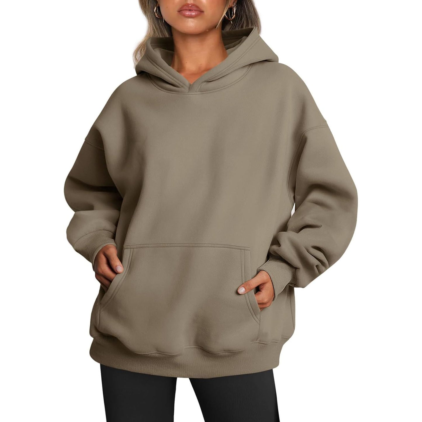 Womens Oversized Hoodies Fleece Sweatshirts Fall Fashion 2025 Pullover Sweaters Winter Clothes