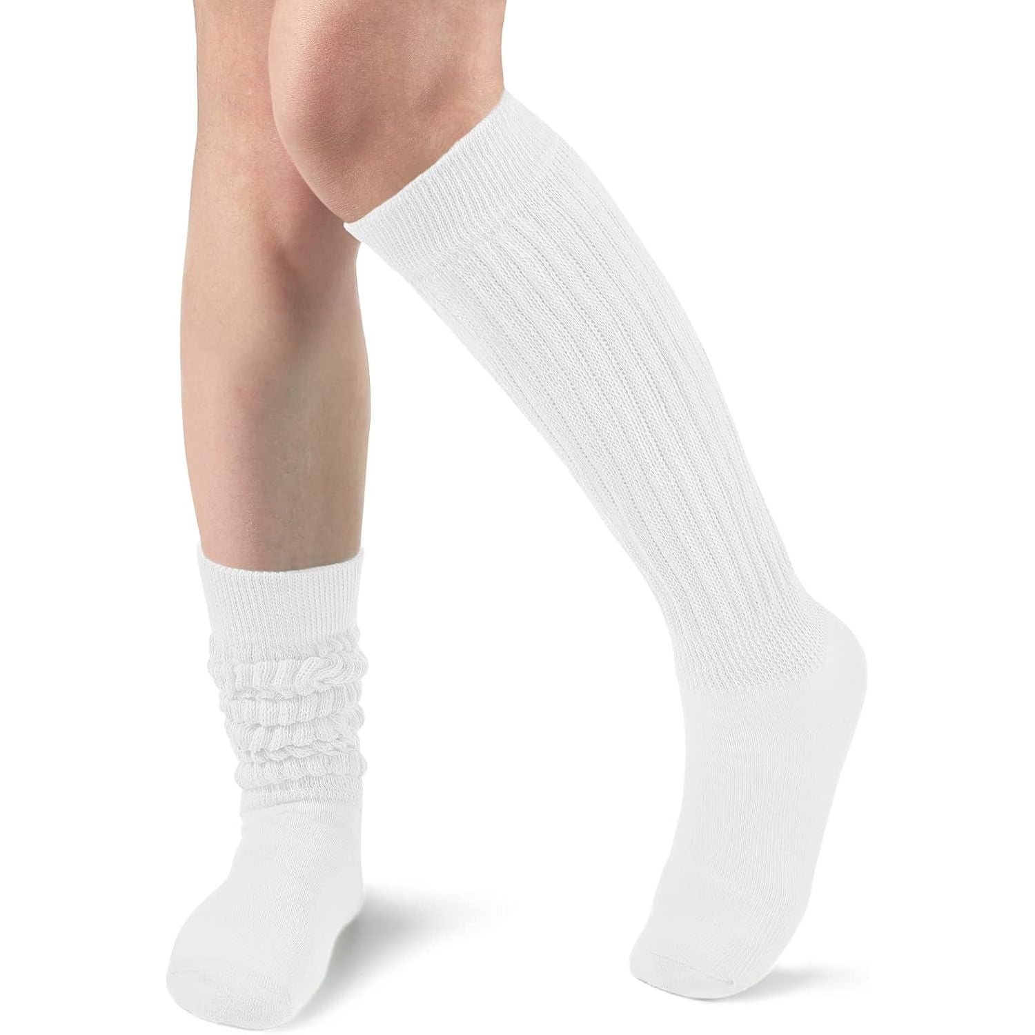 Slouch Socks Women Knit Knee High Boot Long Tube Scrunch Sock for Woman