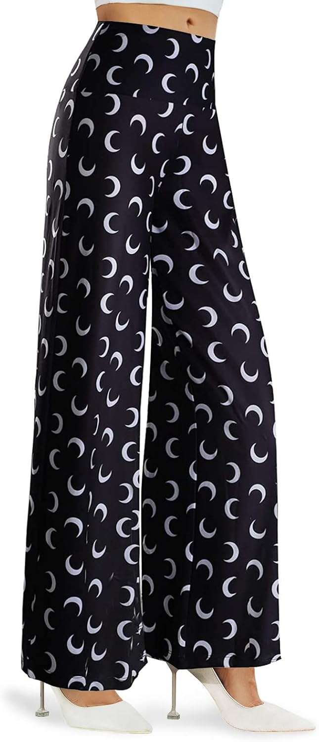 Women'S Stretchy Wide Leg Palazzo Lounge Pants Casual Comfy High Waist Palazzo Pants