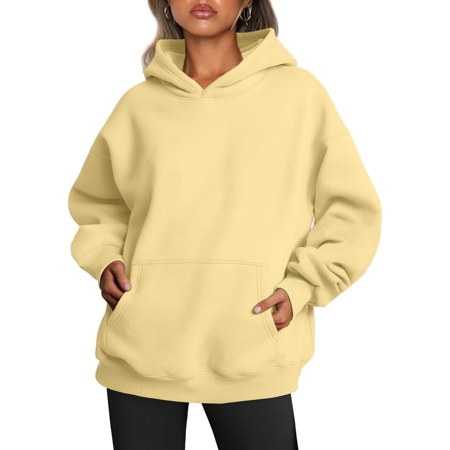 Womens Oversized Hoodies Fleece Sweatshirts Fall Fashion 2025 Pullover Sweaters Winter Clothes