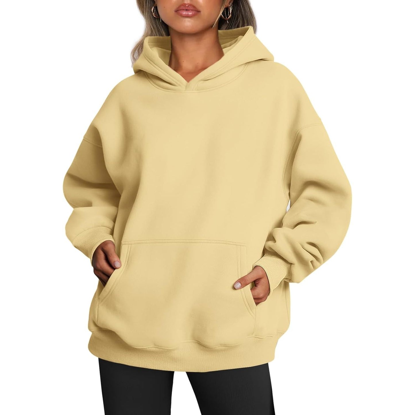 Womens Oversized Hoodies Fleece Sweatshirts Fall Fashion 2025 Pullover Sweaters Winter Clothes