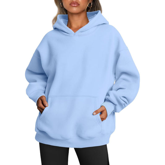 Womens Oversized Hoodies Fleece Sweatshirts Fall Fashion 2025 Pullover Sweaters Winter Clothes