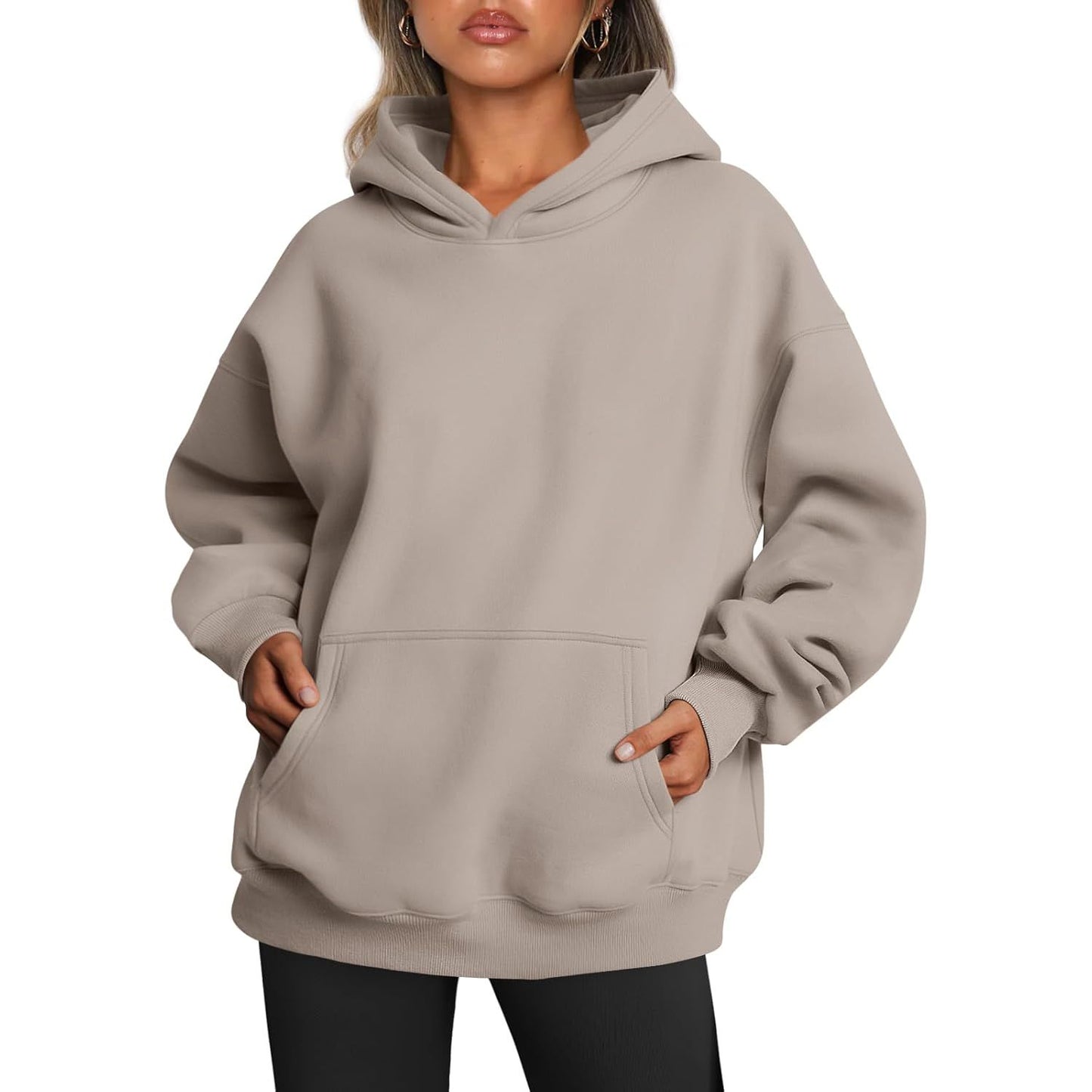 Womens Oversized Hoodies Fleece Sweatshirts Fall Fashion 2025 Pullover Sweaters Winter Clothes