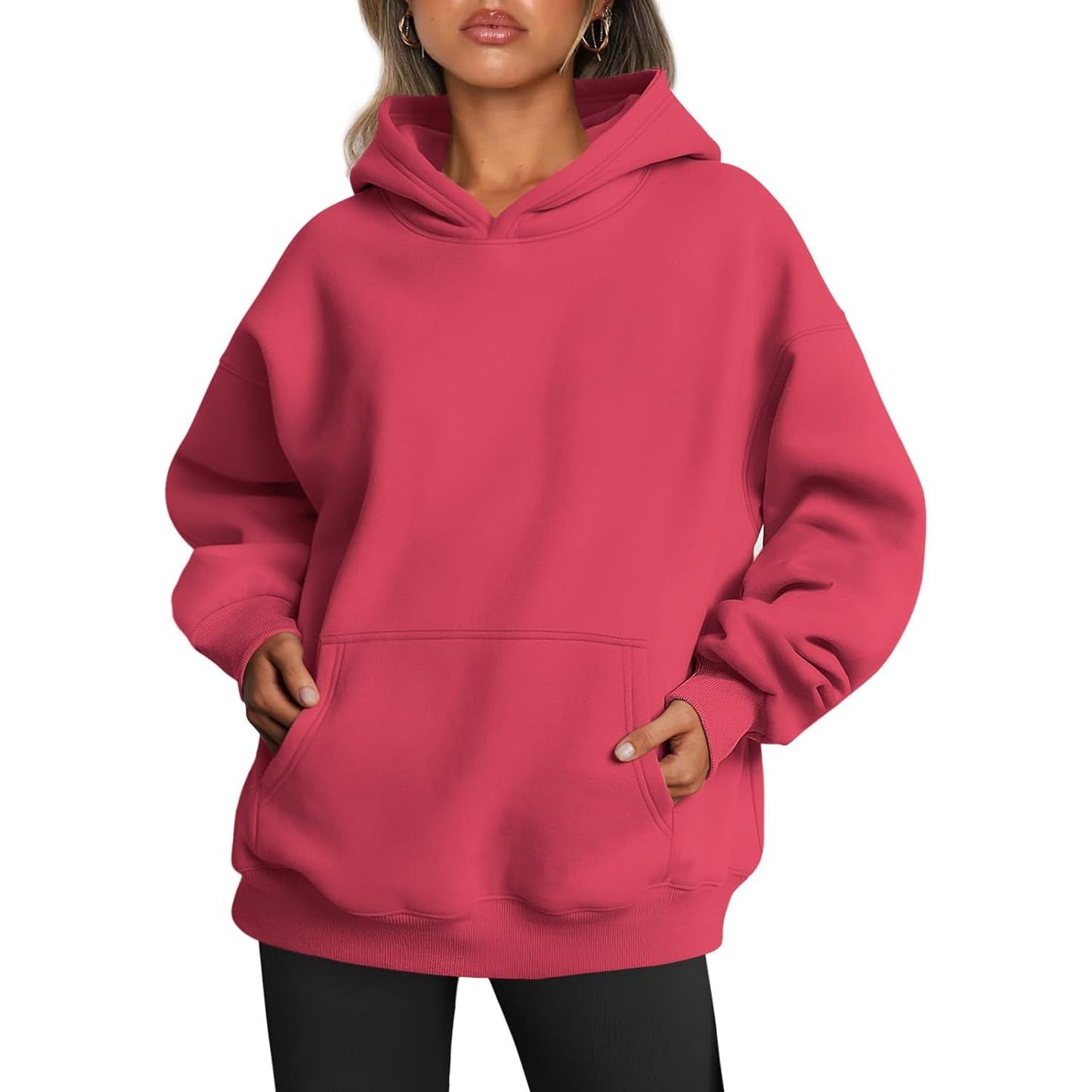Womens Oversized Hoodies Fleece Sweatshirts Fall Fashion 2025 Pullover Sweaters Winter Clothes