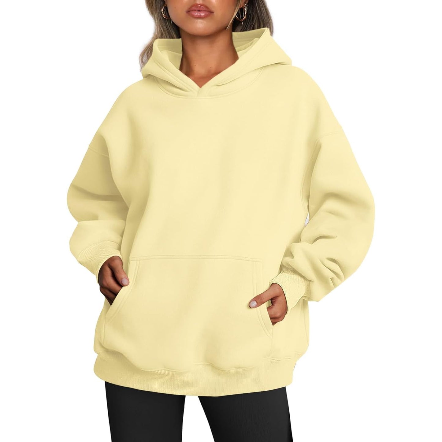 Womens Oversized Hoodies Fleece Sweatshirts Fall Fashion 2025 Pullover Sweaters Winter Clothes
