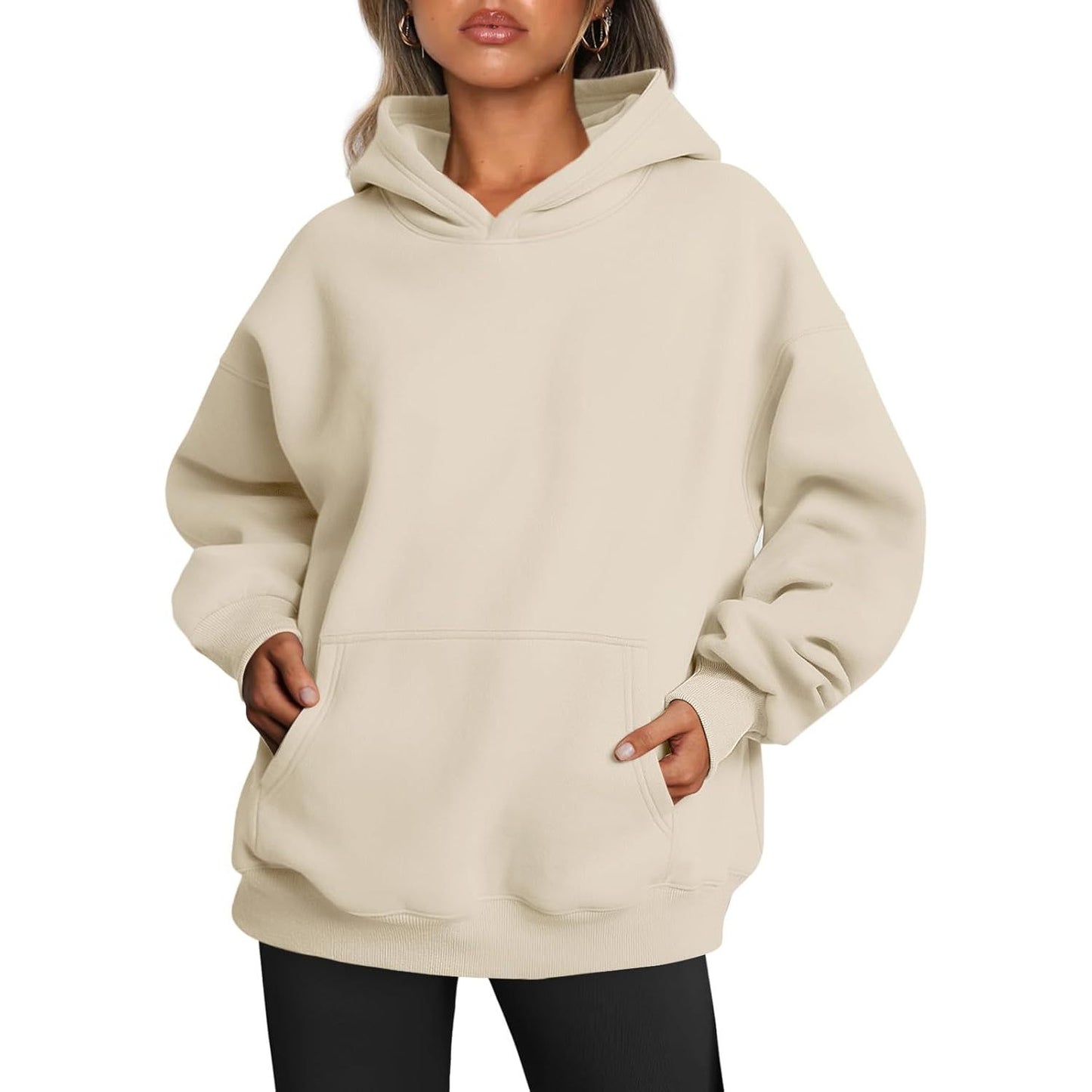Womens Oversized Hoodies Fleece Sweatshirts Fall Fashion 2025 Pullover Sweaters Winter Clothes