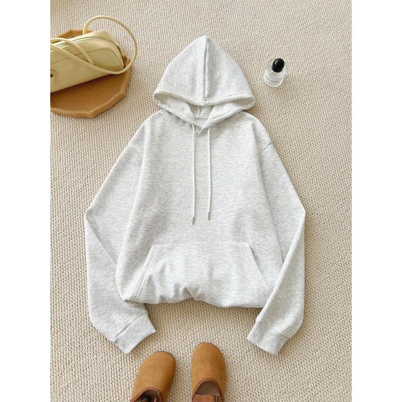 Women'S Cartoon Leopard Print Drop Shoulder Hoodie, Fashion Casual Drawstring Pocket Hooded Sweatshirt for Daily Holiday Outdoor Wear, Women Clothing for Fall & Winter