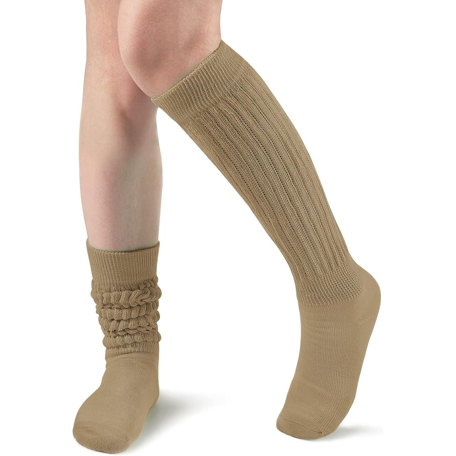 Slouch Socks Women Knit Knee High Boot Long Tube Scrunch Sock for Woman
