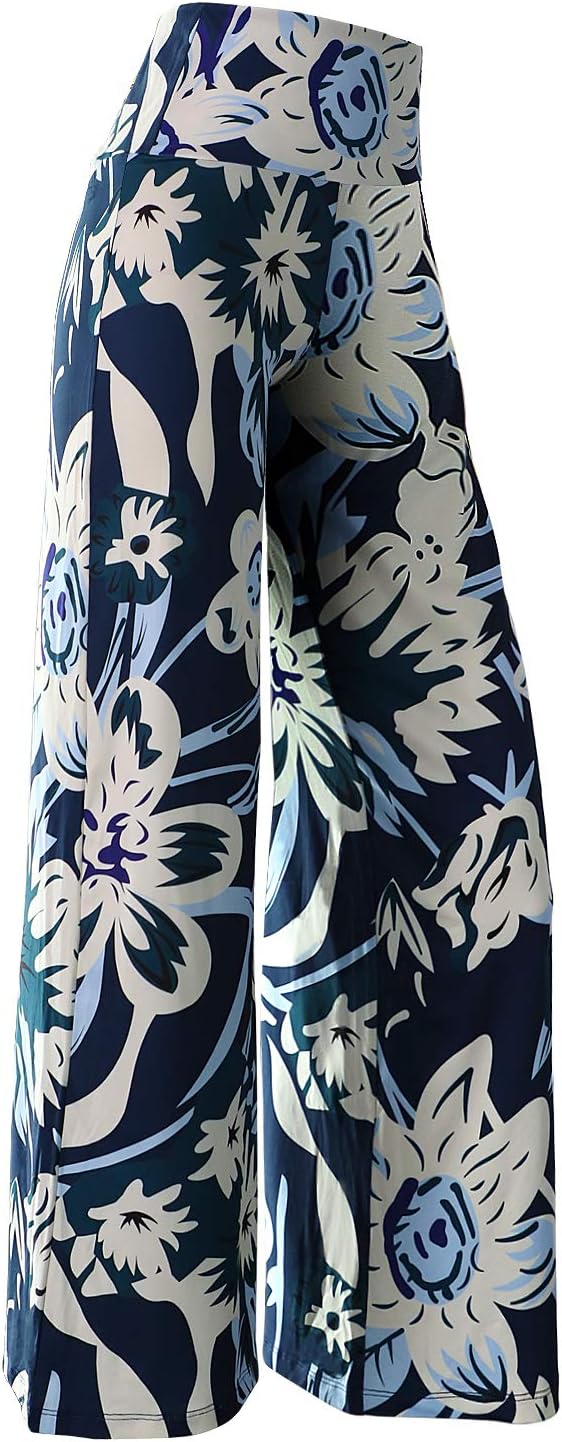 Women'S Stretchy Wide Leg Palazzo Lounge Pants Casual Comfy High Waist Palazzo Pants
