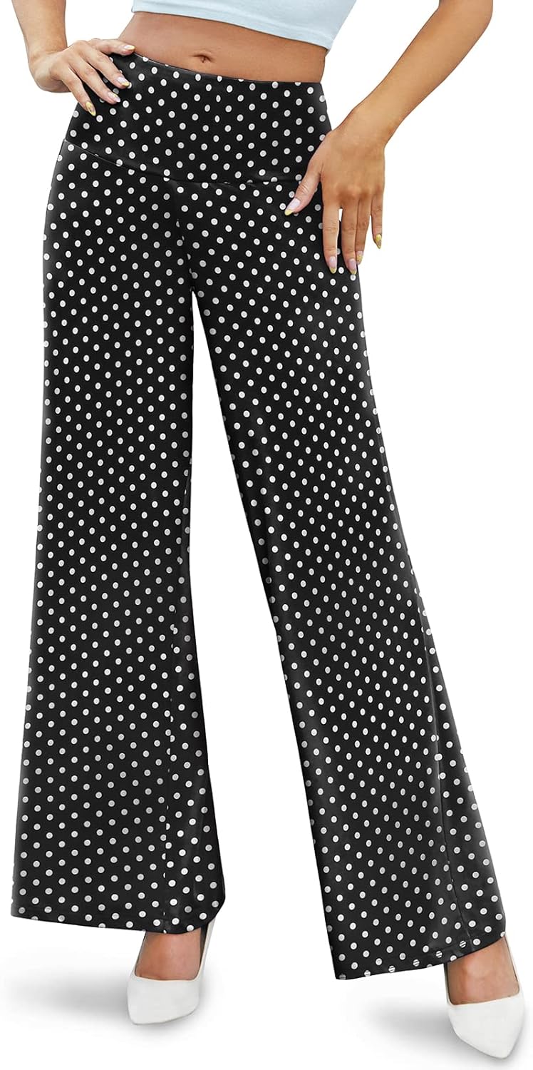 Women'S Stretchy Wide Leg Palazzo Lounge Pants Casual Comfy High Waist Palazzo Pants