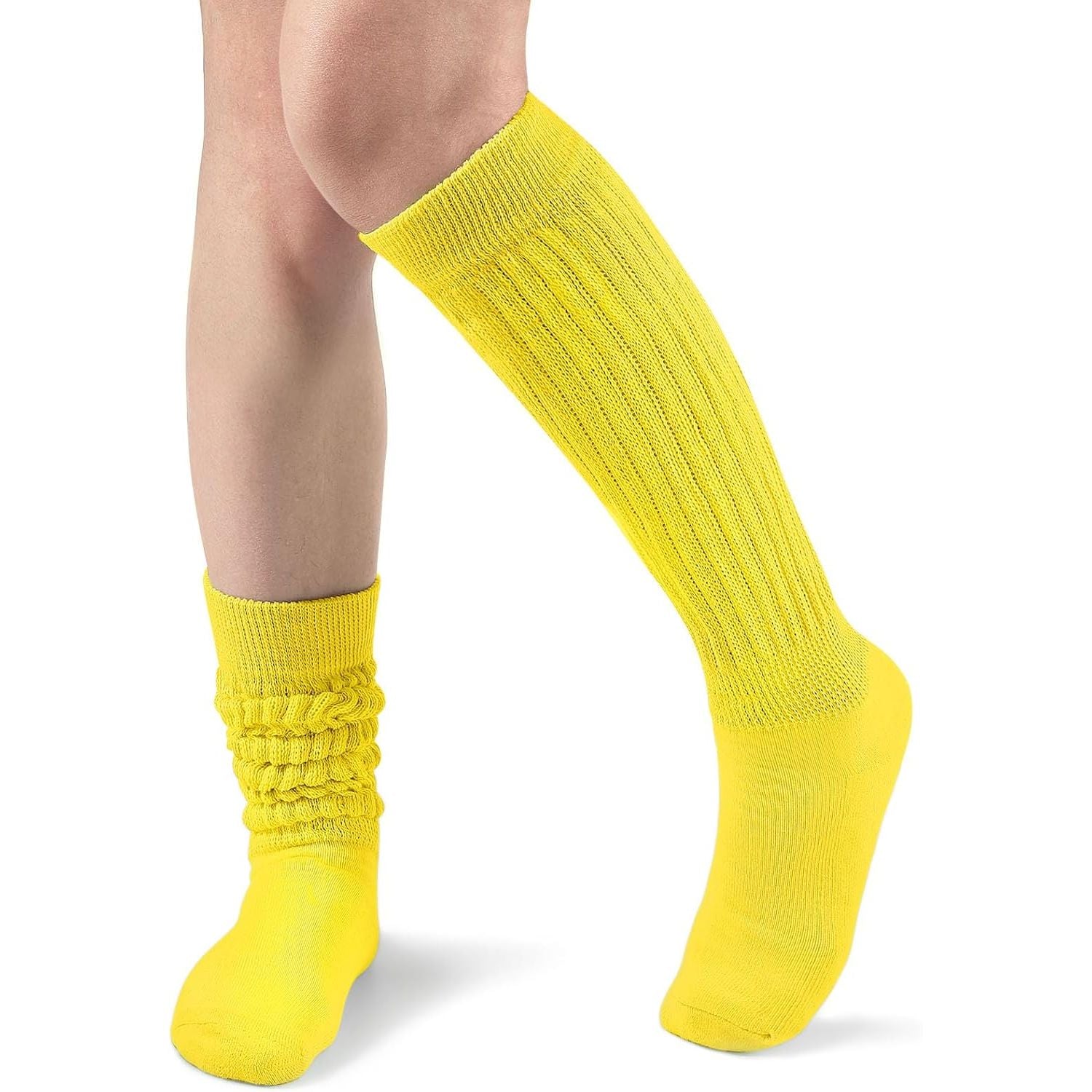 Slouch Socks Women Knit Knee High Boot Long Tube Scrunch Sock for Woman