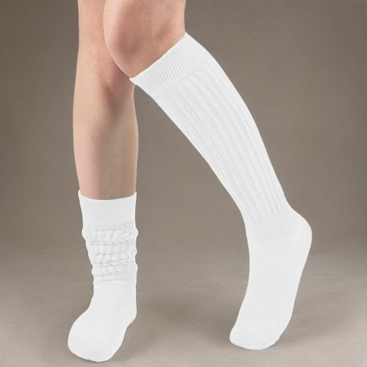 Slouch Socks Women Knit Knee High Boot Long Tube Scrunch Sock for Woman