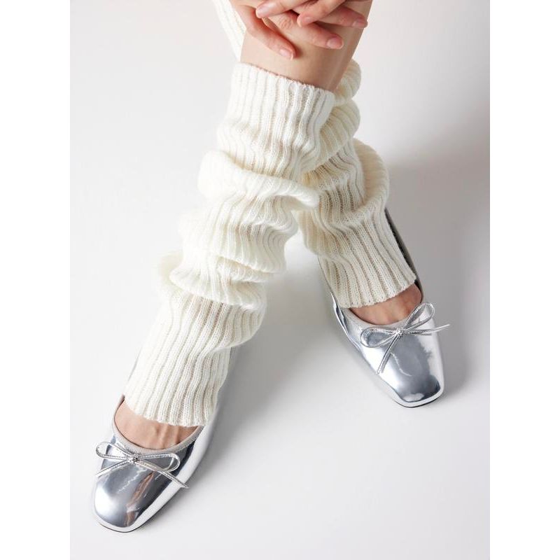 Cider Bow Decor Square Toe Ballet Mary Jane Flats, Classic Chic Ballet Flats for Daily Casual & Work #Fallfreshness