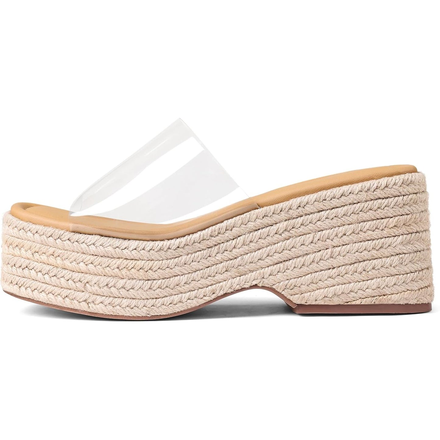 Platform Slip on Espadrille Sandals for Women Wedges Slides Bohemia Sandals Flatform Open Toe Beach Sandals