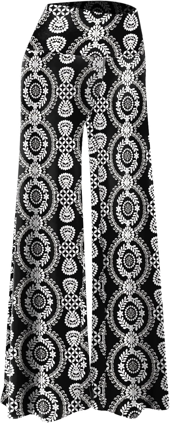 Women'S Stretchy Wide Leg Palazzo Lounge Pants Casual Comfy High Waist Palazzo Pants