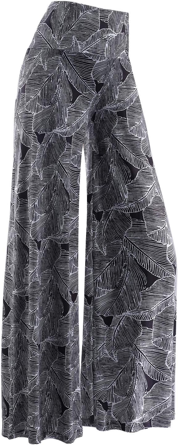 Women'S Stretchy Wide Leg Palazzo Lounge Pants Casual Comfy High Waist Palazzo Pants