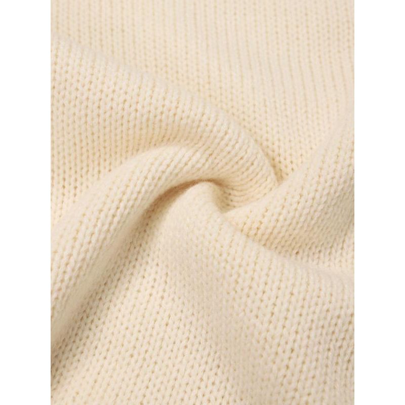 Women'S Plain Sweater, Casual Long Sleeve Jumper for Spring & Fall, Fashion Women'S Knitwear for Daily Wear