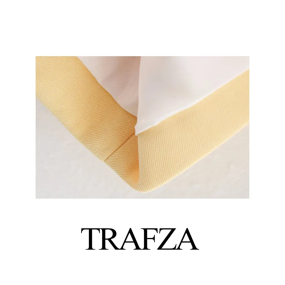 2025 Elegant Women'S Yellow Slim Blazer Jacket Female O-Neck Long Sleeve Single Breasted Suit Coat Lady Office Streetwear