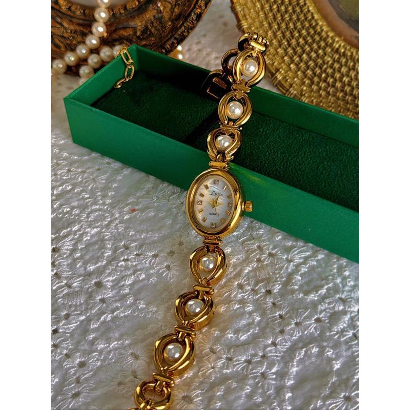 Women'S Elegant Fashion Quartz Watch & Faux Pearl Decorated Bracelet, Fashion Watch Set for Party, Daily Decor, Trendy All-Match & Exquisite Watch Set for Gift