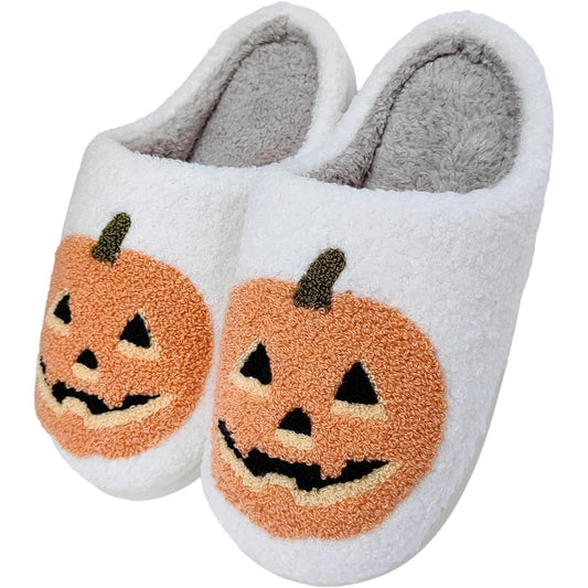Womens Mens Slippers Retro Memory Foam Cute Cartoon Plush Fluffy Warm Fur Lined Slippers Indoor House Home Winter Shoes