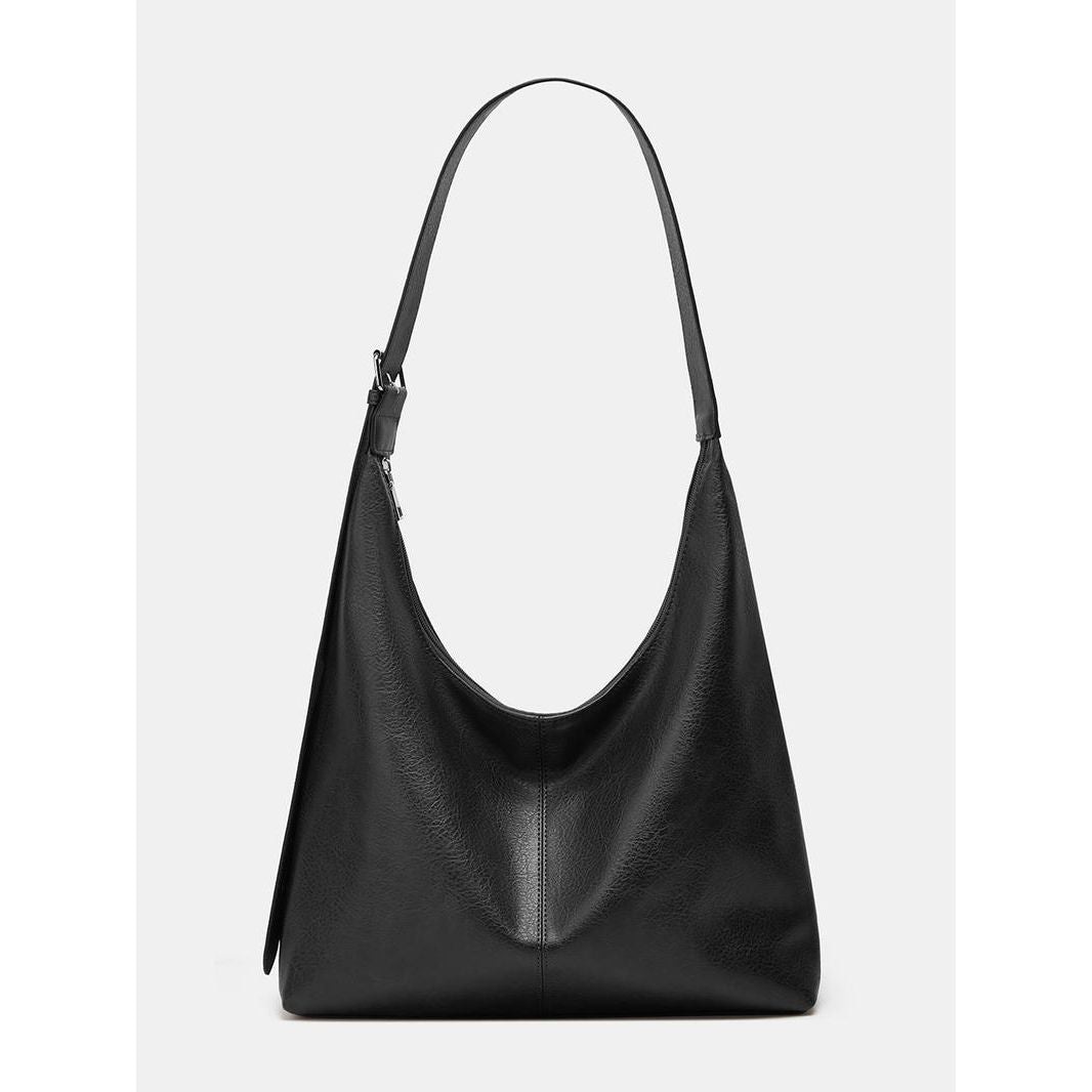 Solid Color Shoulder bag Leather Cute Shoulder Bag, Simple Large Capacity Crossbody Purses 2025, Daily Commuter Purse, Shopping Shoulder Elegant Commuter Bag, Fashionable Bags